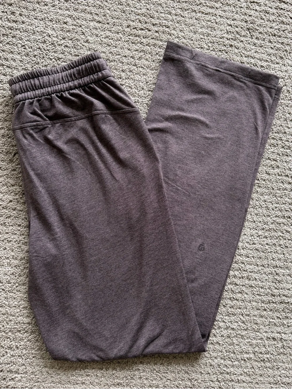 lululemon NWT SIZE 4 Soft Jersey Straight-Leg Heathered Espresso